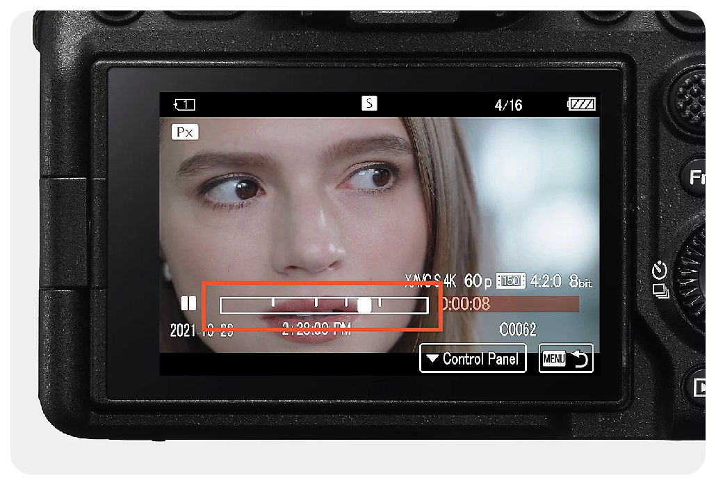 Sony A7 IV Movie markers